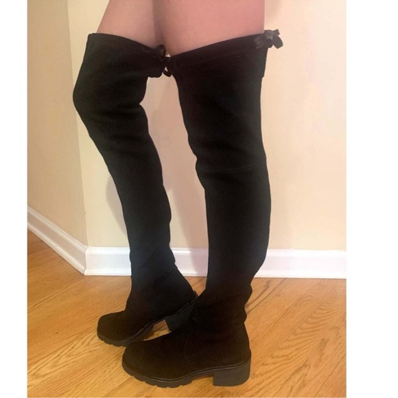 Stuart Weitzman Suede Over the Knee Boots - Picture 3 of 7